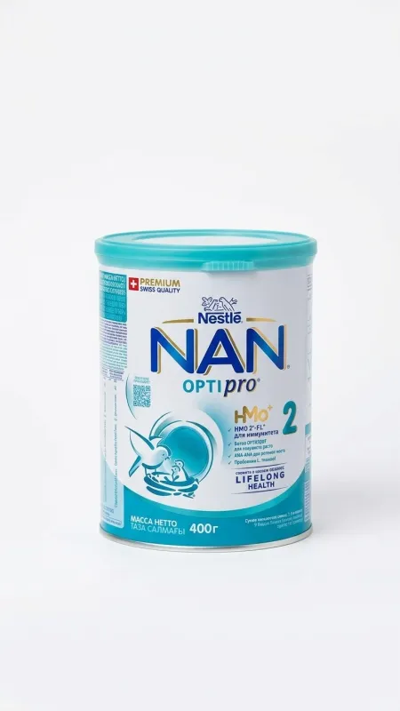 Детская молочная смесь NAN 2, с 6 месяцев, 400 г