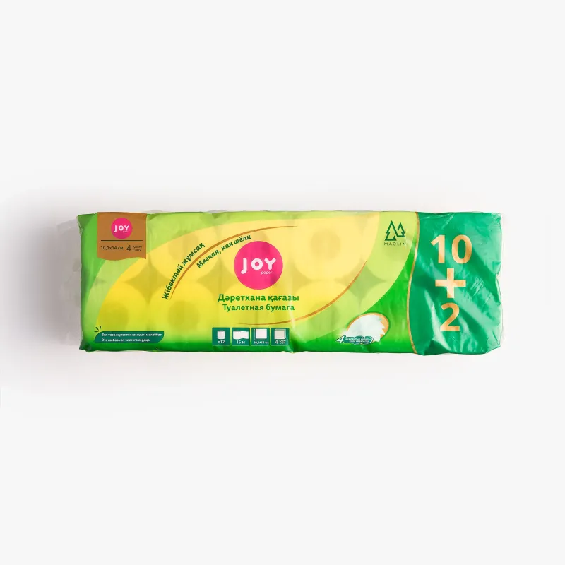 Бумага Joy Paper туалетная, 10+2 шт