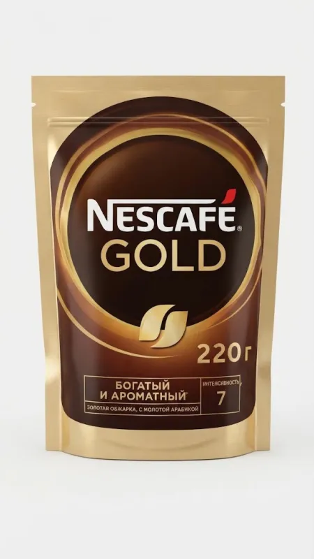 КОФЕ РАСТВОРИМЫЙ NESCAFÉ GOLD (220 Г)