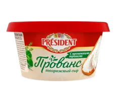 Сыр-мусс творожный President Прованс с прованскими травами 60%