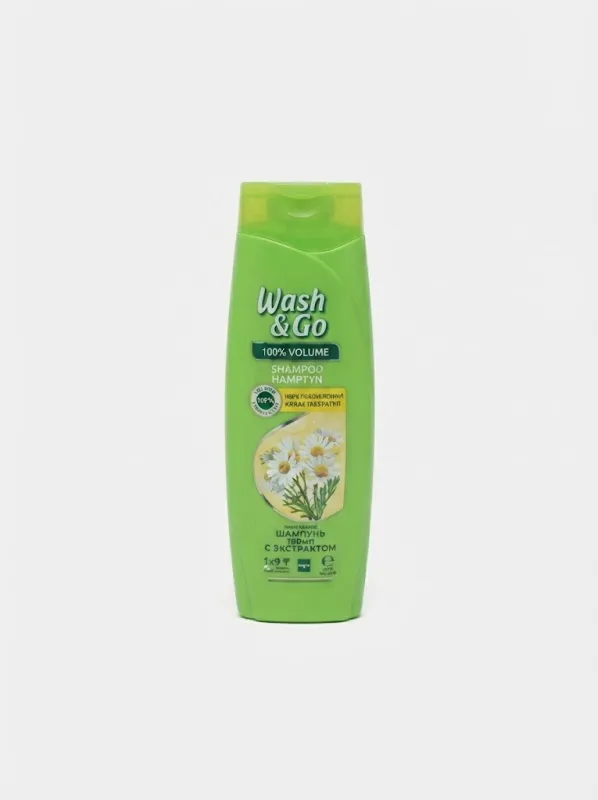 Шампунь для волос Wash & Go с экстрактом ромашки, 180 мл