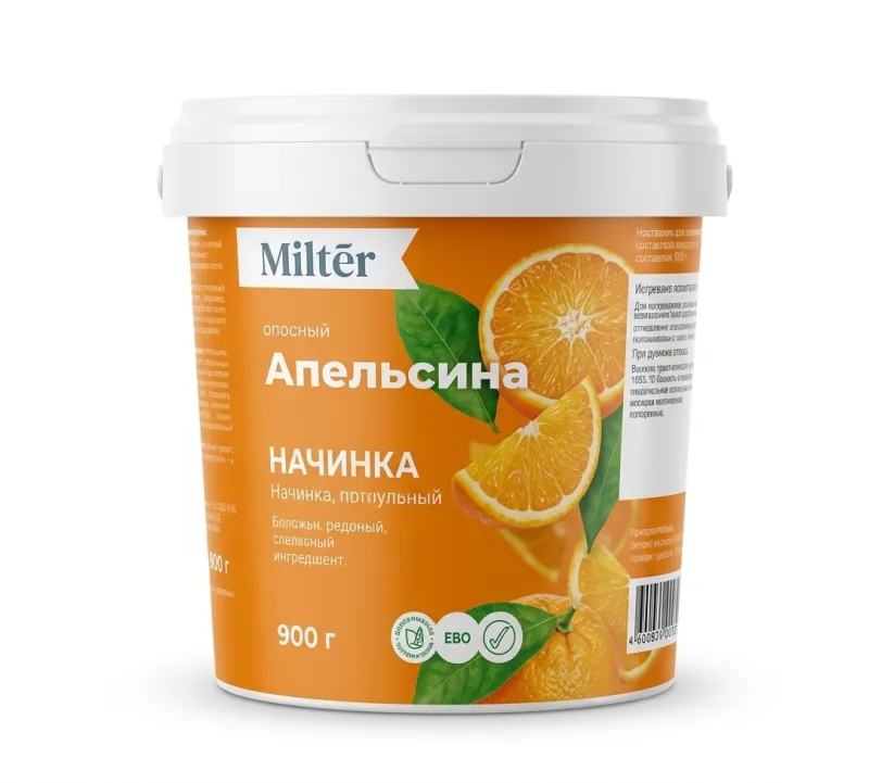 Начинка термостабильная Miltér со вкусом апельсина, 900 г