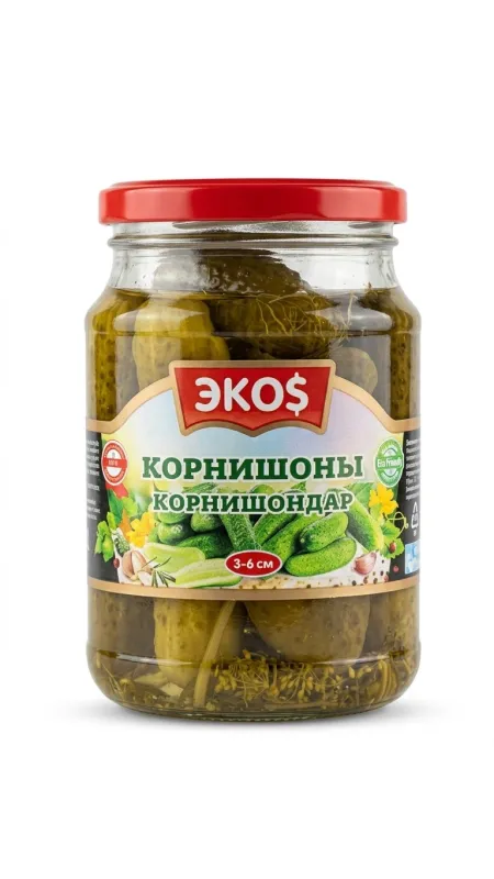 Корнишоны Экос (ЭКОS) 680гр