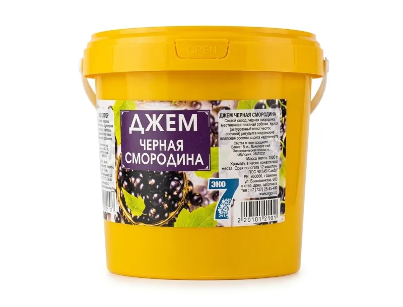 Джем «Черная смородина», ведро 1 кг