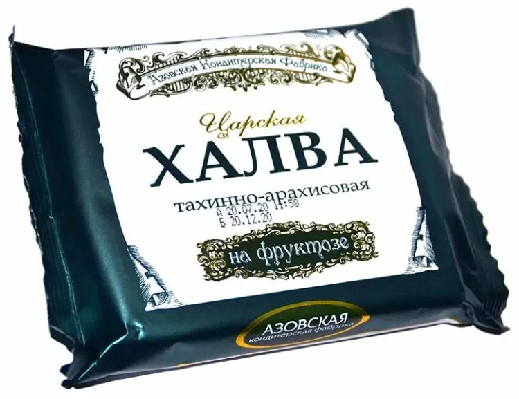 Азовская кондитерская фабрика халва тахинно-арахисовая 180 г