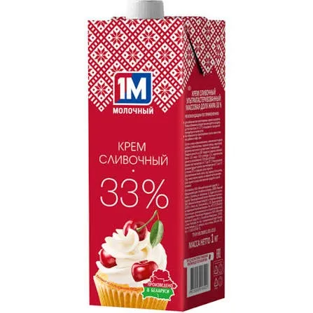 Сливки 1М крем 33%