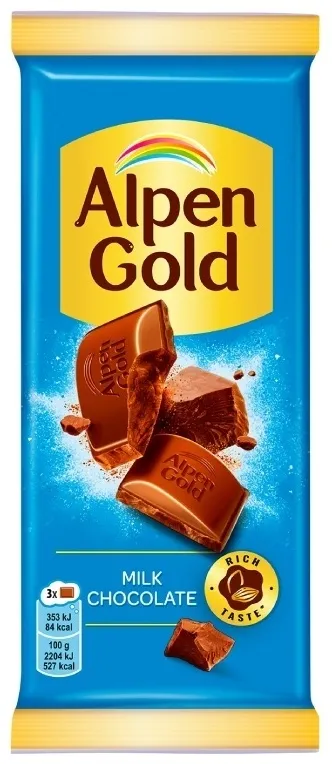 Alpen Gold молочный шоколадная плитка молочный 80 г