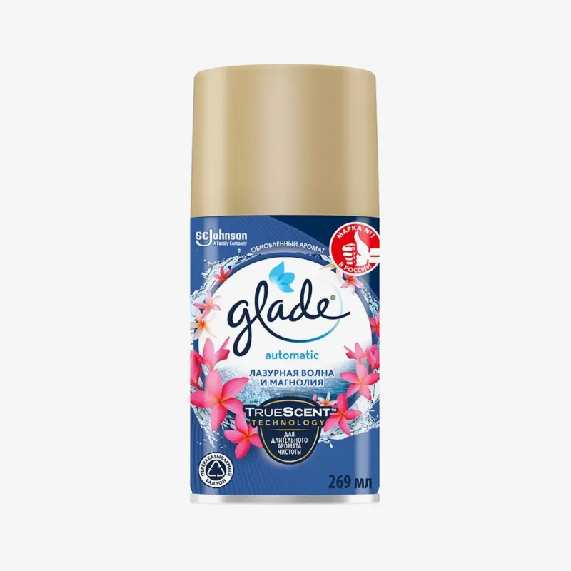 Блок сменный Glade Automatic лазурная волна и магнолия 269 мл