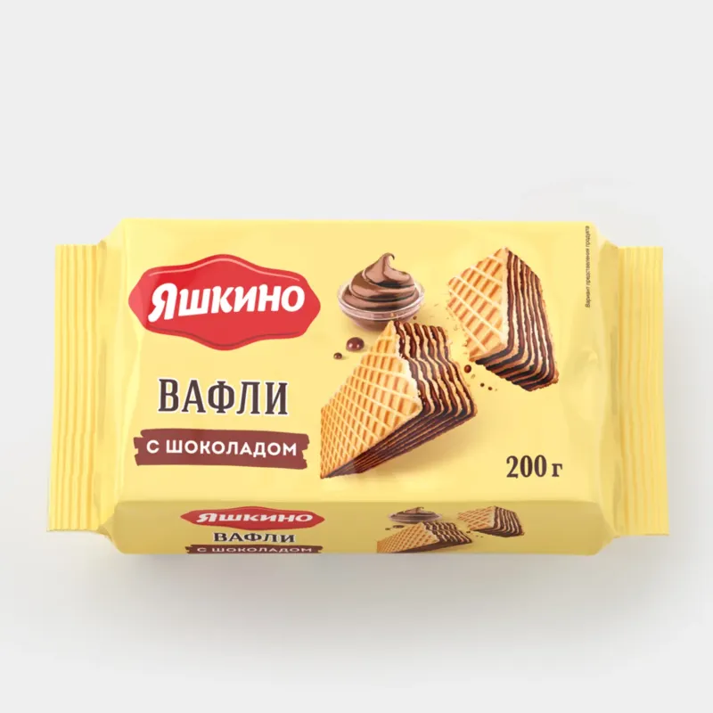 Яшкино вафли шоколадные 200 Г