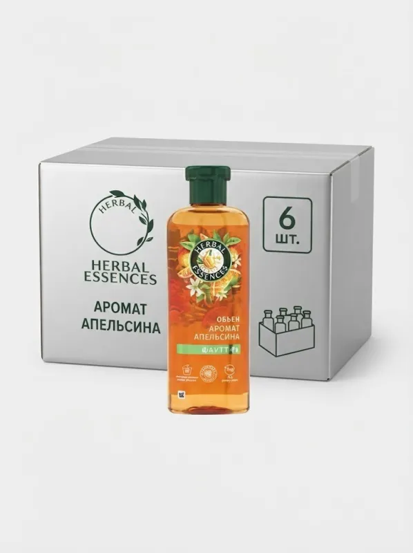 Шампунь Herbal Essences «Аромат Апельсина», 350 мл (Коробка, 6 штук)