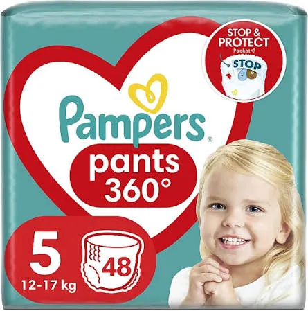 Pampers Pants Трусики Детские Размер 5 (12-17 кг) 48шт