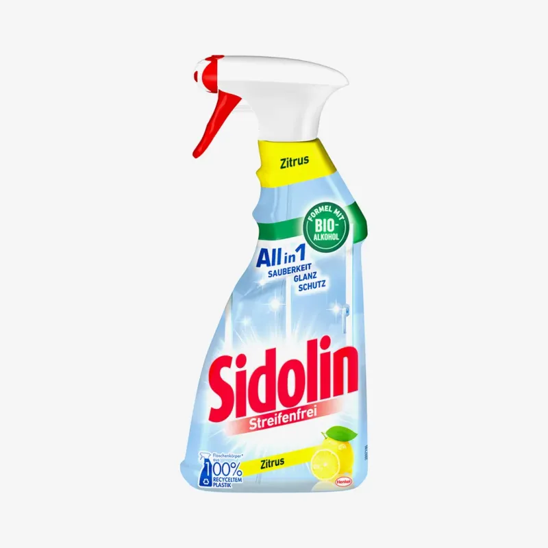 Средство для мытья стекол Sidolin и всех гладких поверхностей с цитрусовым вкусом 500 мл