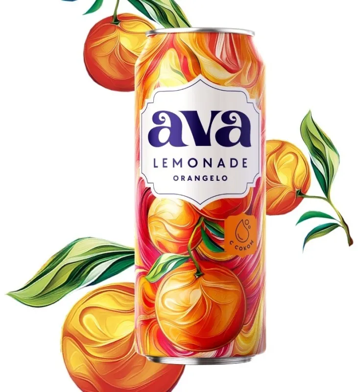 AVA Апельсиновый вкус Лимонад 0,5л