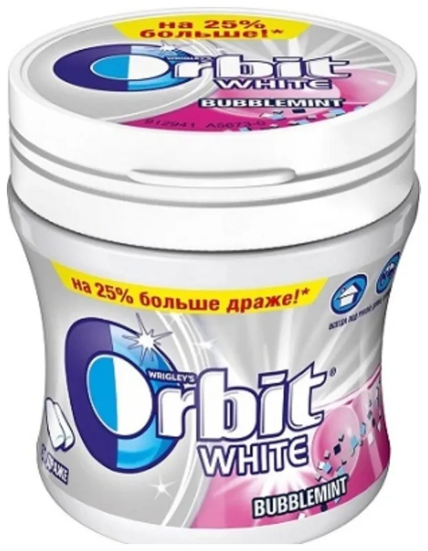 Жевательная резинка Orbit White Bubblemint 50 шт