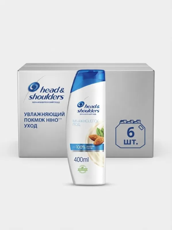 Шампунь Head & Shoulders «Увлажняющий Уход», 400 мл (Коробка, 6 штук)