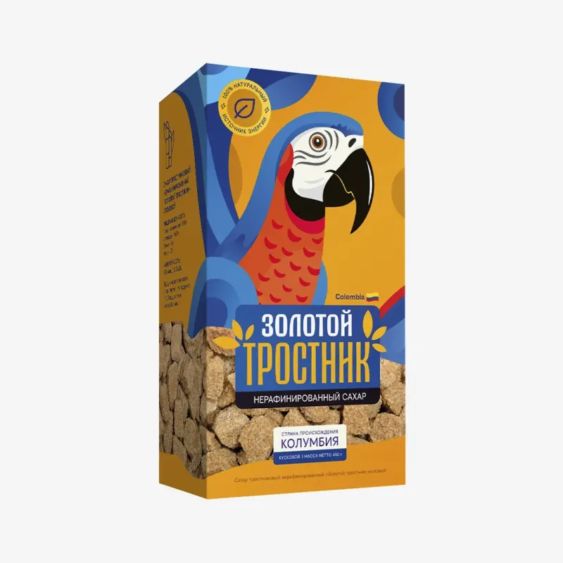 Сахар Золотой тростник нерафинированный 450 г