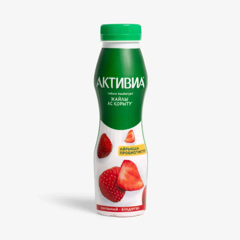 Биойогурт Активиа питьевой клубника-земляника 260 г