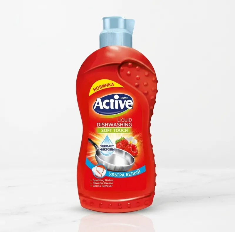 Средство для мытья посуды Active глицерин красный фрукт 500 мл