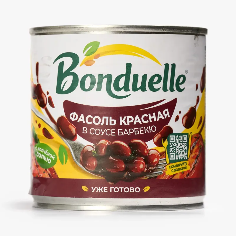 Фасоль Bonduelle красная в соусе барбекю, 400 г