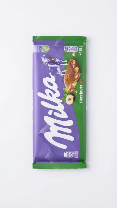 Молочный шоколад Milka Hazelnuts с цельным фундуком