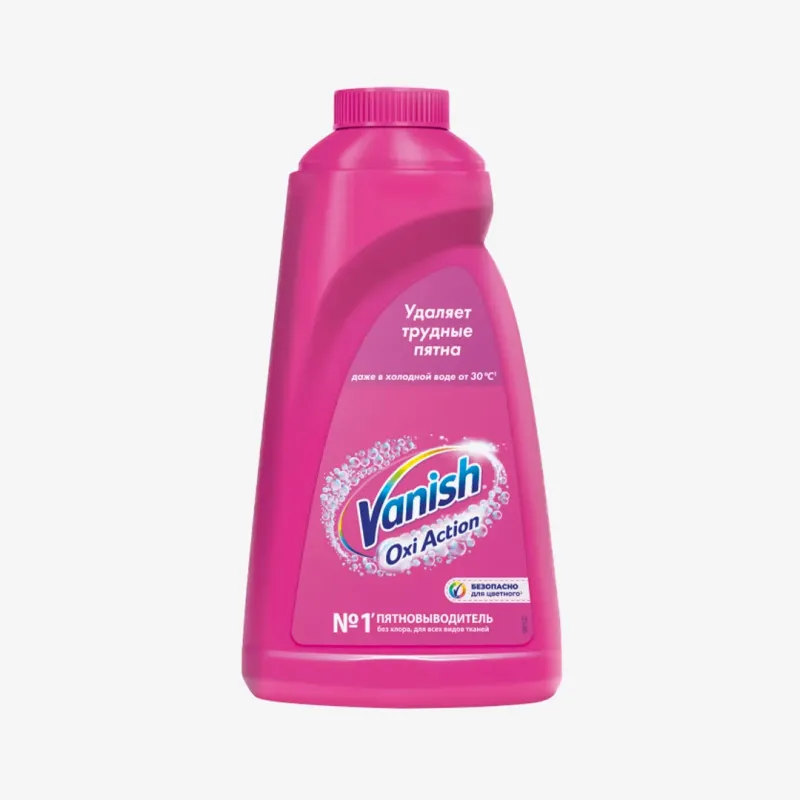 Пятновыводитель Vanish Oxi Action для тканей, 1 л