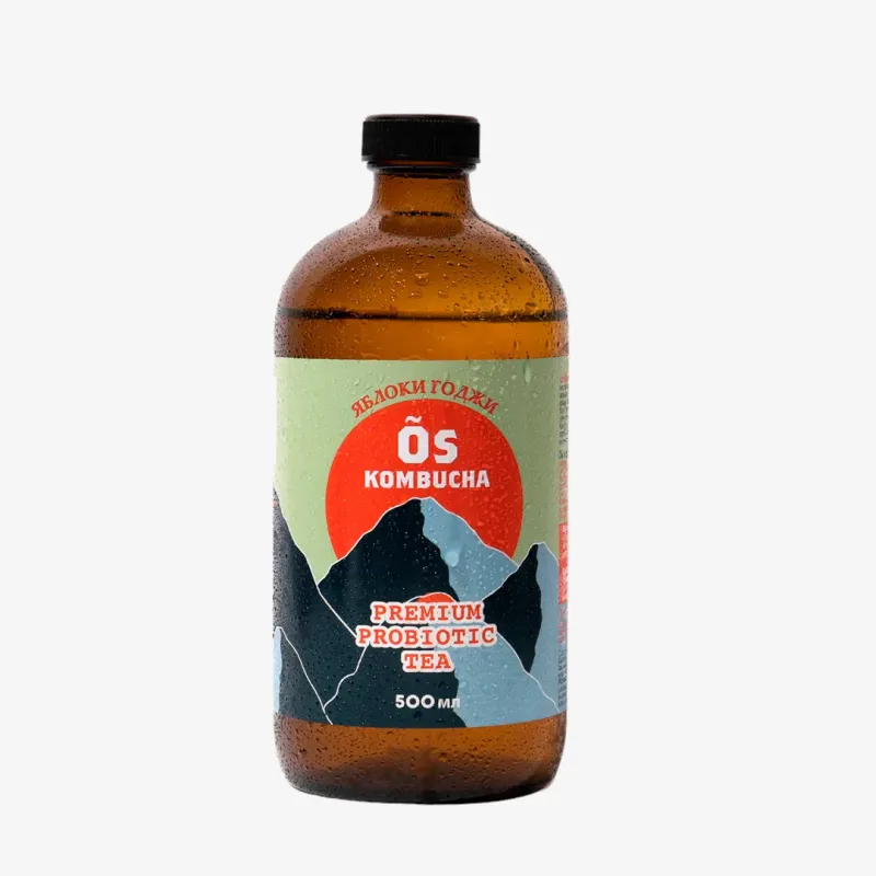 Комбуча Õs Kombucha яблоки годжи 500 мл