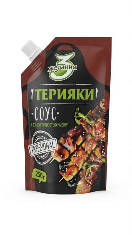 СОУС ТЕРИЯКИ «3 ЖЕЛАНИЯ» (PROFESSIONAL, 250 Г)