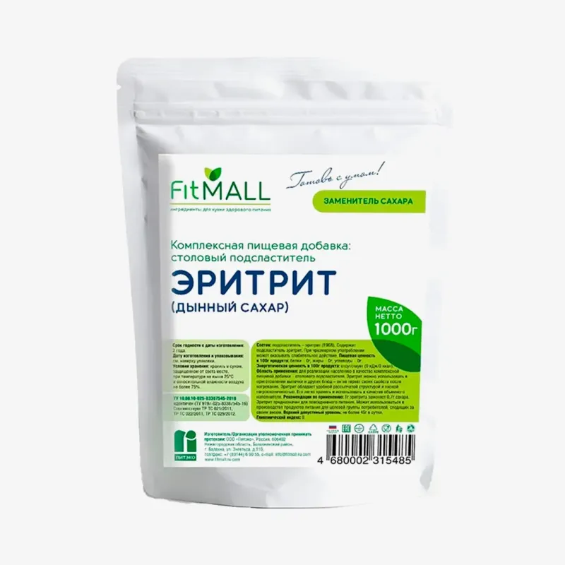 Сахарозаменитель Fit Mall эритрит 1 кг
