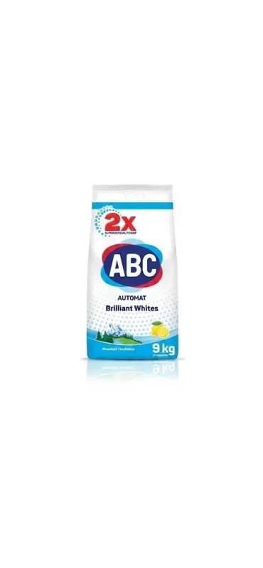 Стиральный порошок автомат ABC Brilliant Whites «Горная свежесть», 9 кг
