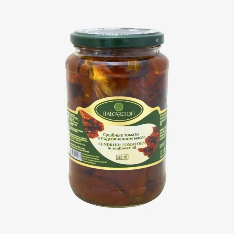 Томаты Italcarciofi Pomodori Secchi вяленые в масле 580 мл