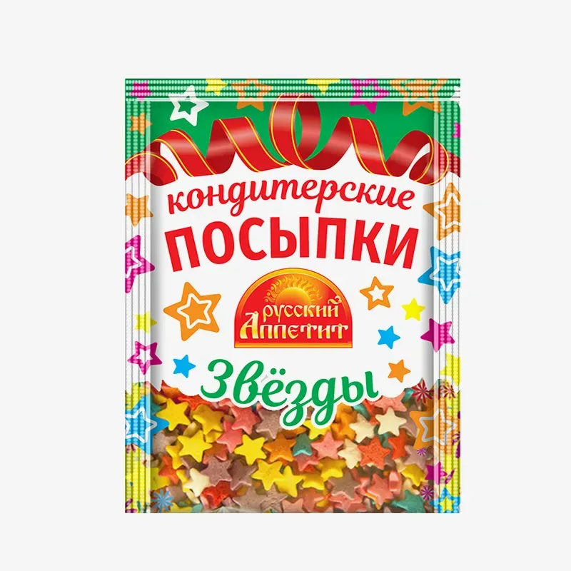 Кондитерские посыпки Русский аппетит звезды, 7г