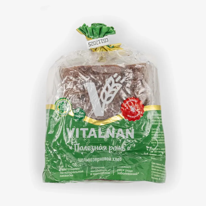 Хлеб Vitalnan цельнозерновой полезная рожь, 300 г