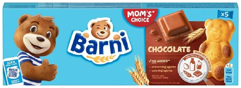 Барни бисквит шоколад 5 шт