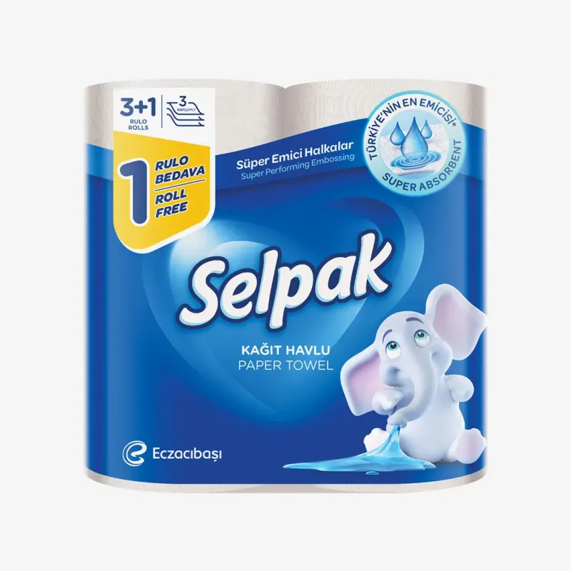 Полотенца Selpak бумажные 4 шт