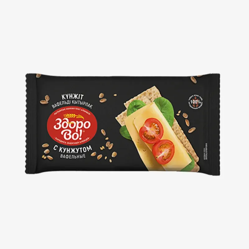 Хлебцы Здорово вафельные с кунжутом 75 г