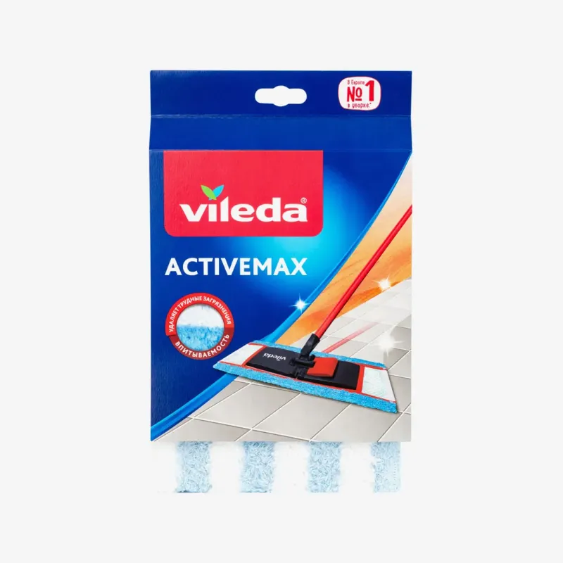 Насадка Vileda ActiveMax сменная к швабре для мытья полов микрофибра 1 шт