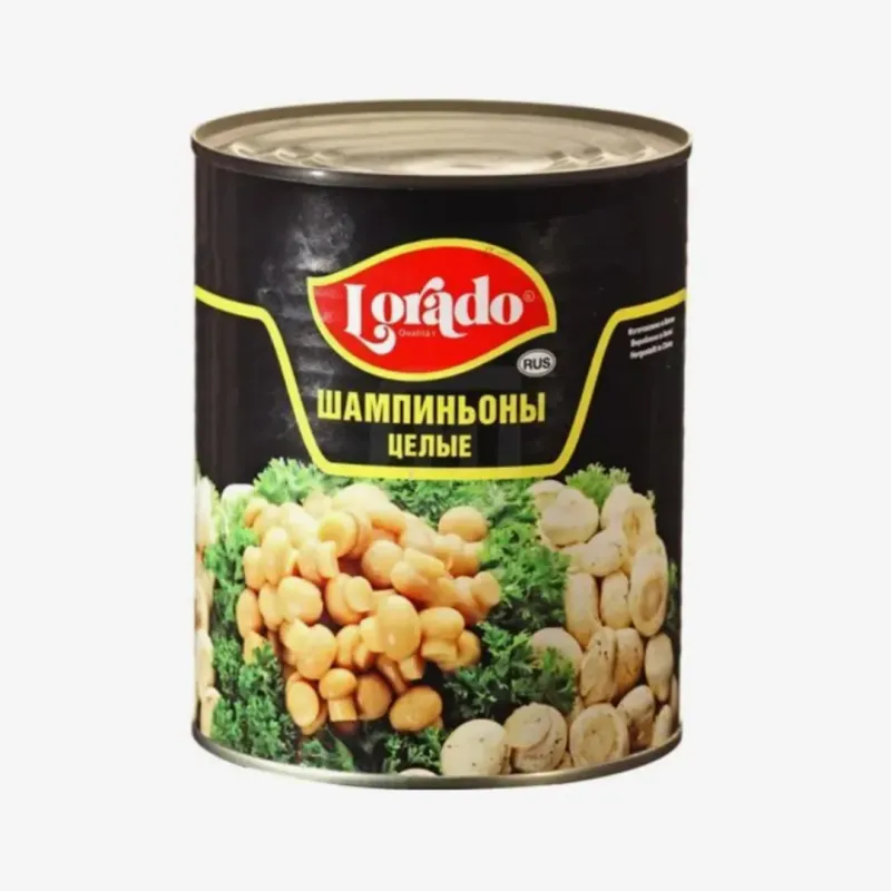 Грибы шампиньоны Lorado целые, 850 мл