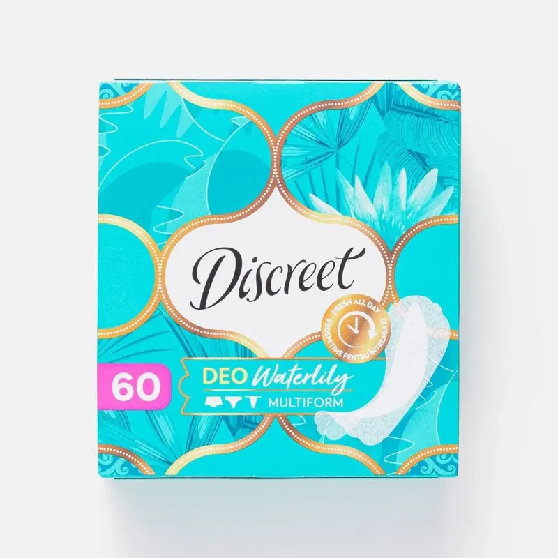 Прокладки ежедневные Discreet водяная лилия 60 шт