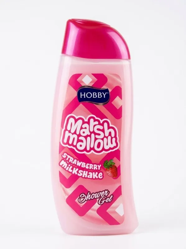 Гель для душа Hobby Marshmallow "Strawberry Milkshake" 500 мл 