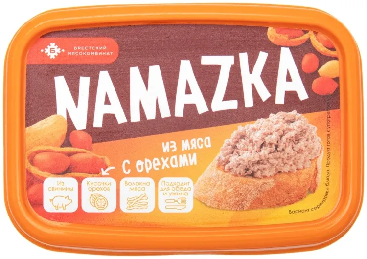 Брестский мясокомбинат паштет Namazka из мяса с орехами 150 г