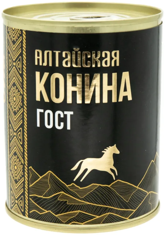 СИЛА Алтайская мясо в собственном соку конина 338 г