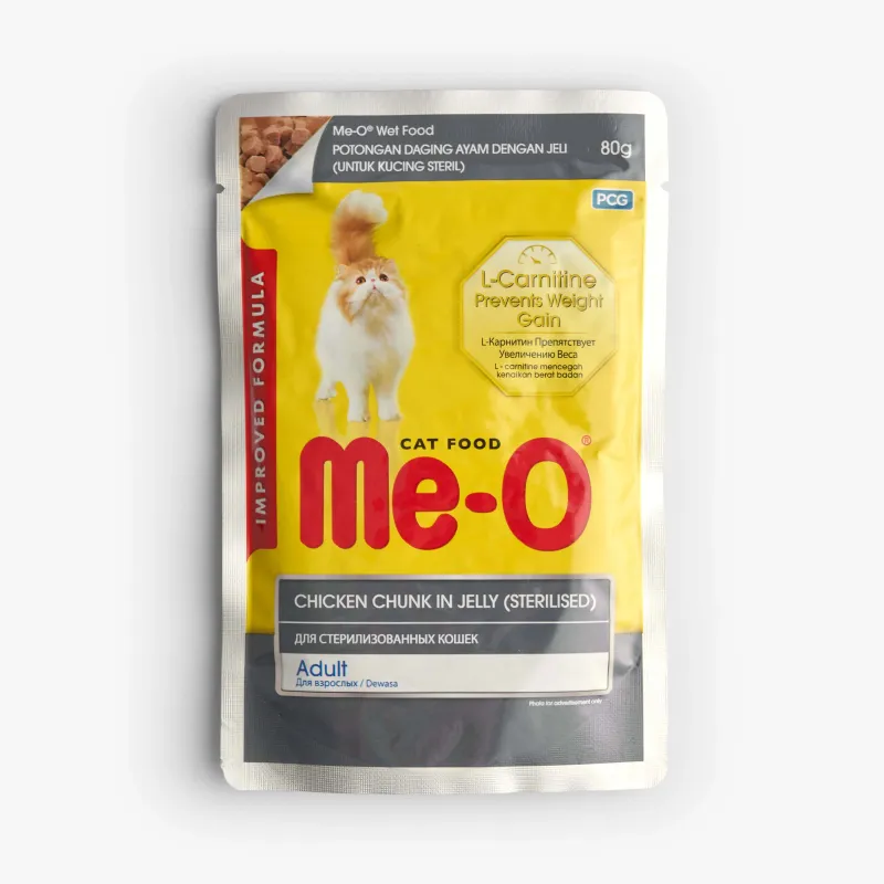 Корм Me-O влажный для стерильных кошек, 80 