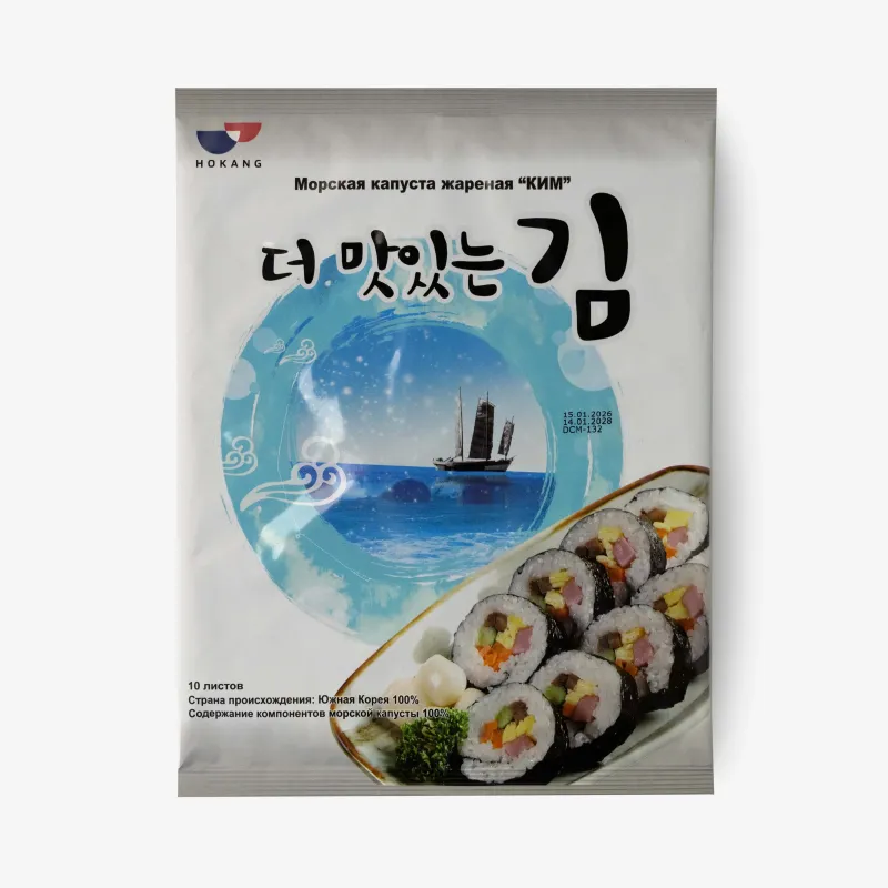 Нори VCA для роллов и кимбап жареная, 20 г