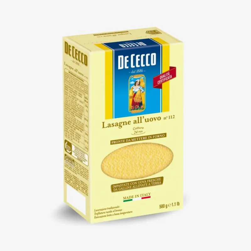 Макароны De Cecco Lasagne All’uovo 500 г