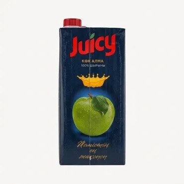 Сок Juicy зеленое яблоко осветленный без сахара, 1.95 л