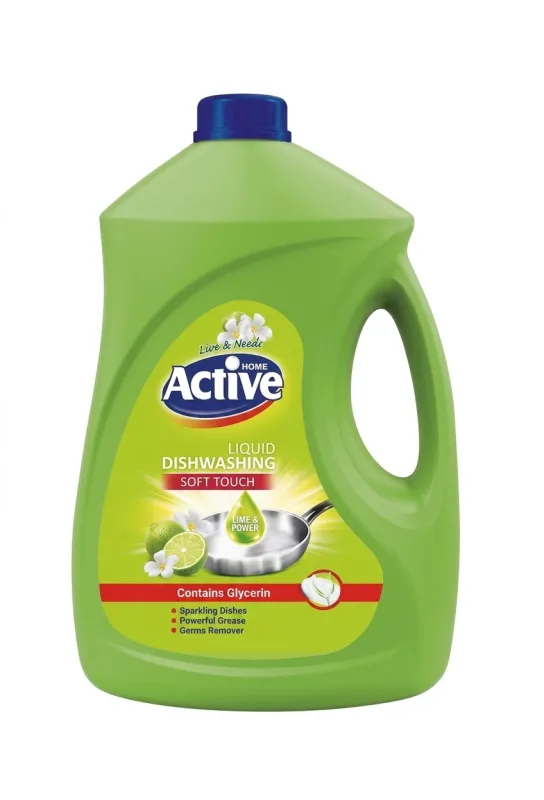 Средство для мытья посуды Active глицерин лайм 3,5л 