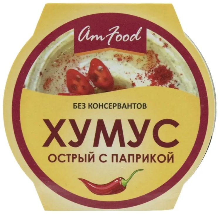 Полезные продукты Хумус острый с паприкой 200 г