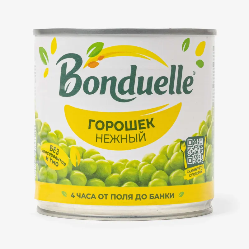 Горошек Bonduelle нежный консервированный, 425 мл