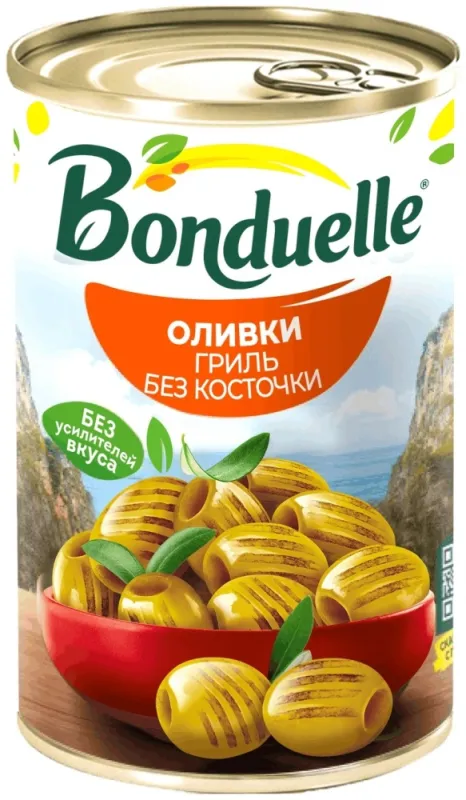 Оливки Bonduelle гриль без косточки 314 мл