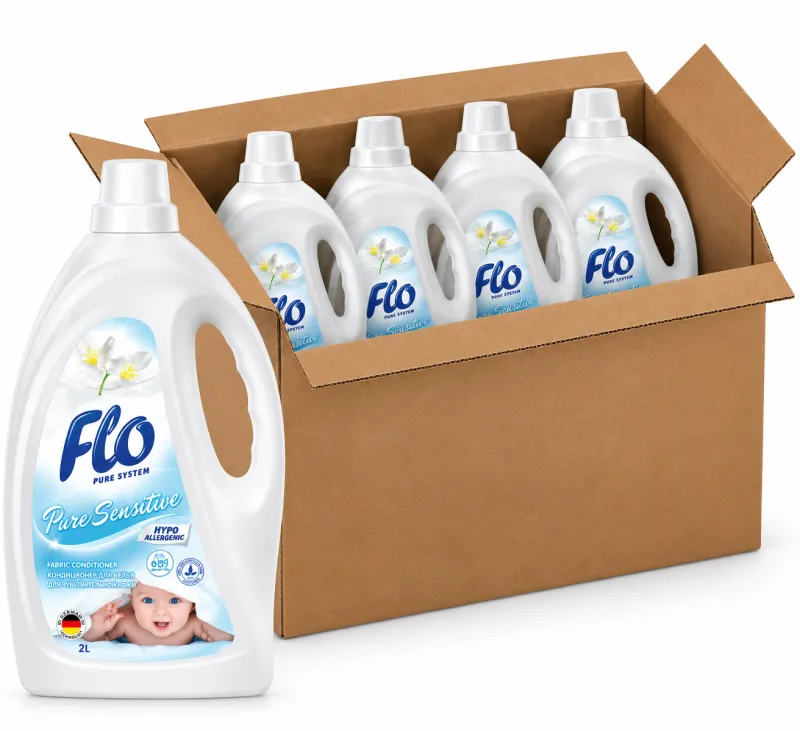 FLO ОПОЛАСКИВАТЕЛЬ 2Л PURE SENSITIVE, в упаковке 4 шт